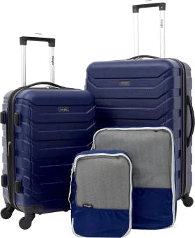 Wrangler 4 Piece Luggage and Packing Cubes Set product