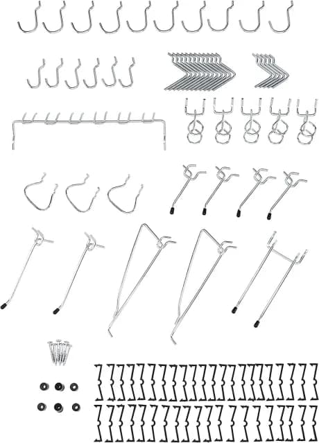Amazon Basics Pegboard Hooks and Organizer Assortment product