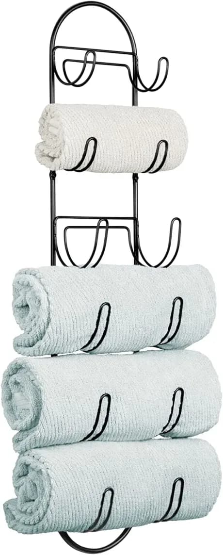 Toallero para montaje en pared con 6 compartimentos product